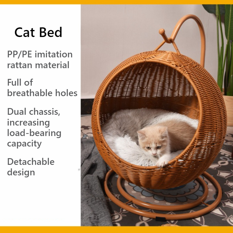 Rattan pendurado cama de gato  - Home Decor Rattan avaliação e preço