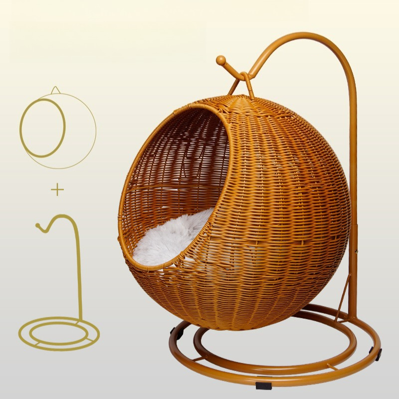Rattan pendurado cama de gato  - Home Decor Rattan avaliação e preço
