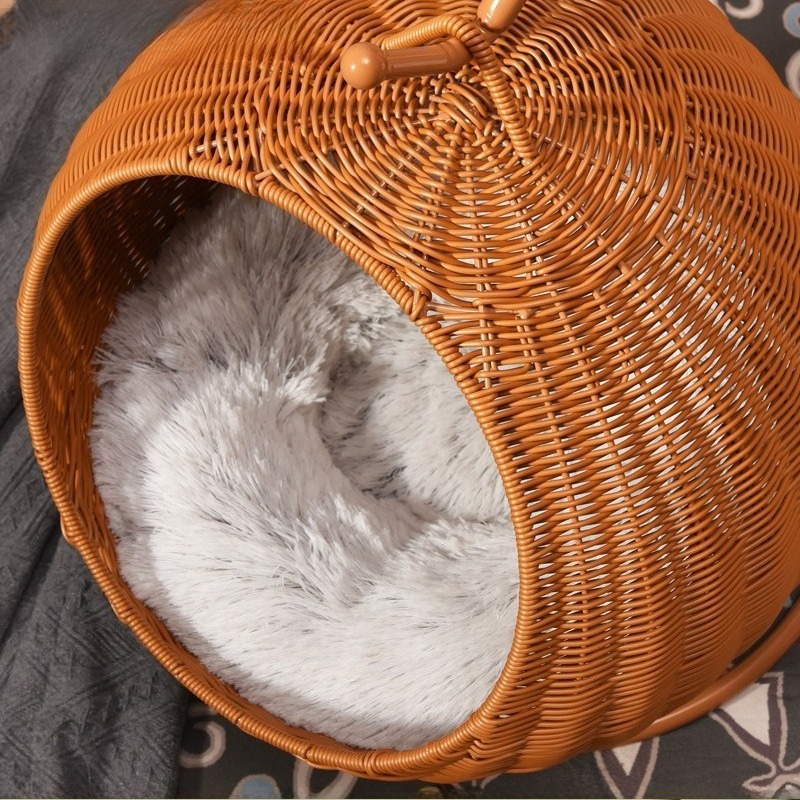 Rattan pendurado cama de gato  - Home Decor Rattan avaliação e preço