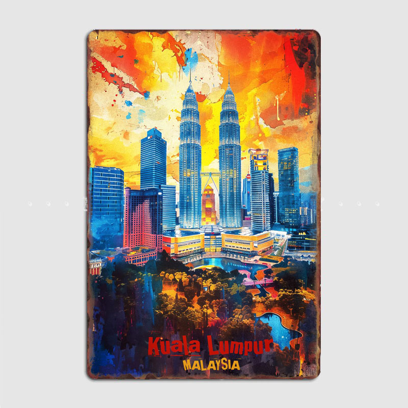 Placa de Metal Decorativa de K - Home Decor Malaysia avaliação e preço