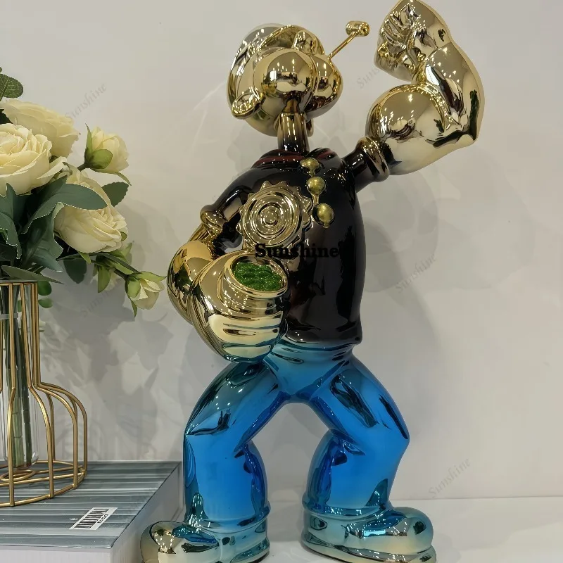 Escultura de Popeye Eletrogalv - Home Decor Modern Organic avaliação e preço