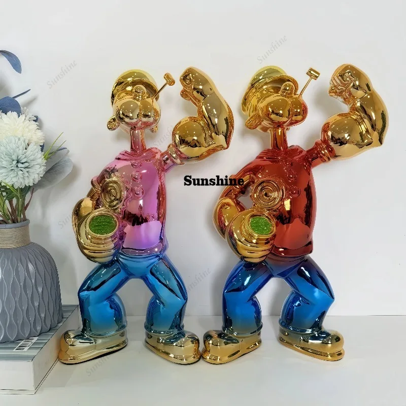 Escultura de Popeye Eletrogalv - Home Decor Modern Organic avaliação e preço