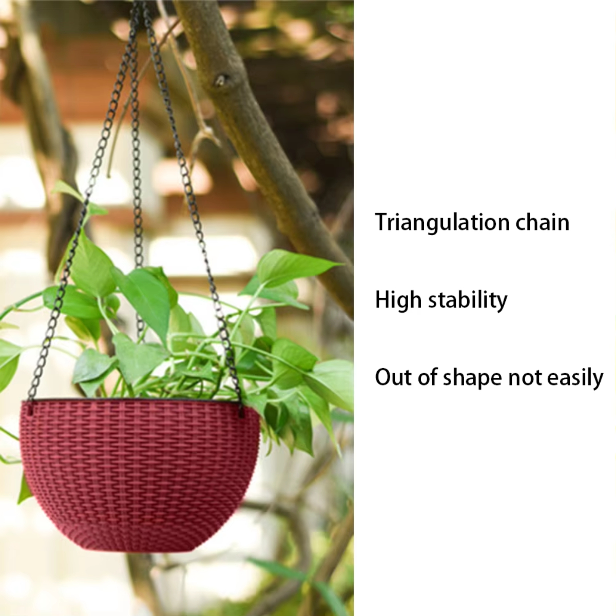 40cm imitação rattan pendurado - Home Decor Rattan avaliação e preço
