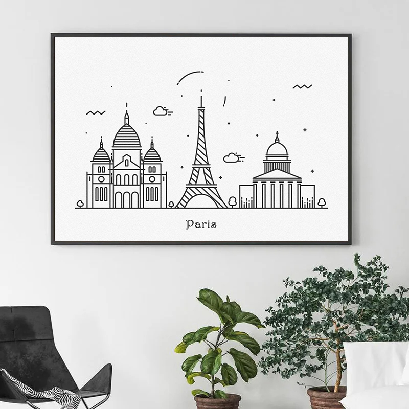 City Line Canvas Printing Wall - Home Decor New Orleans avaliação e preço