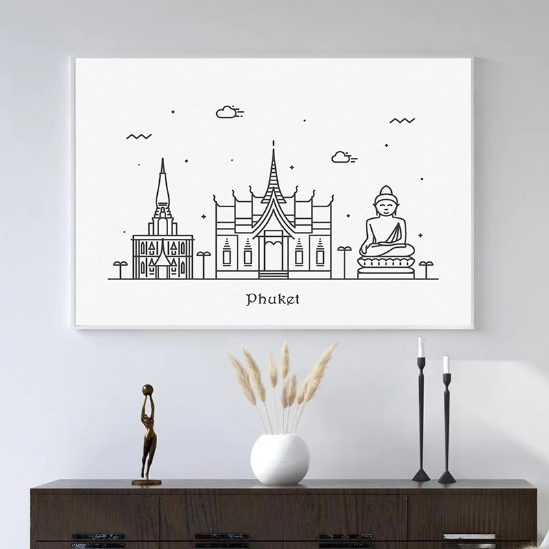 City Line Canvas Printing Wall - Home Decor New Orleans avaliação e preço