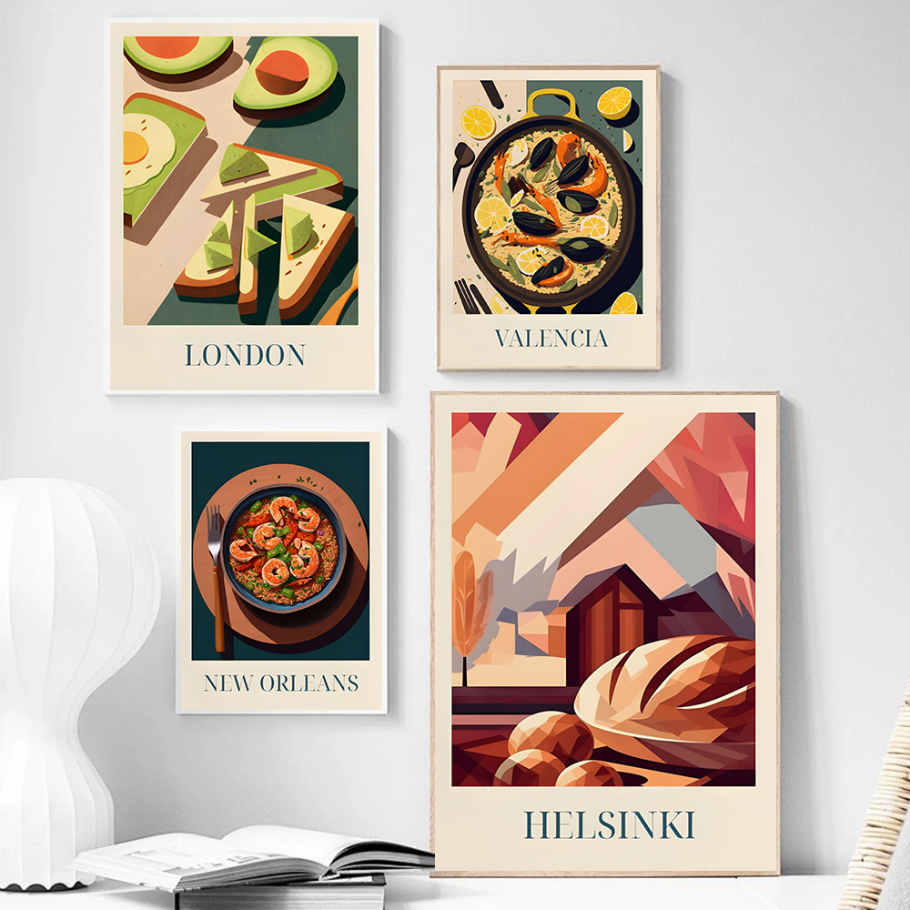 Pôster Minimalista de Culinári - Home Decor New Orleans avaliação e preço