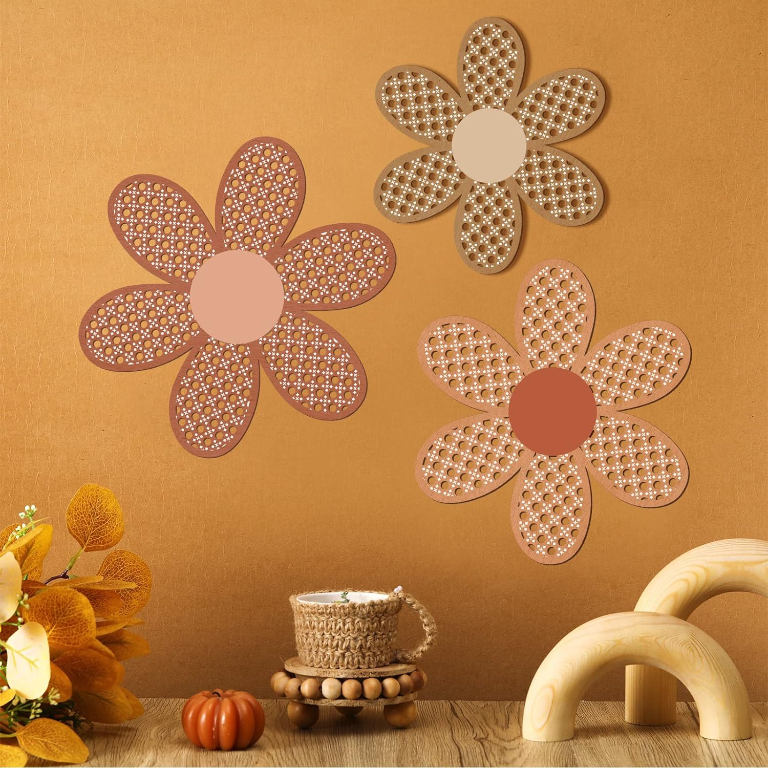 Conjunto de 3 Peças de Decoraç - Home Decor Rattan avaliação e preço