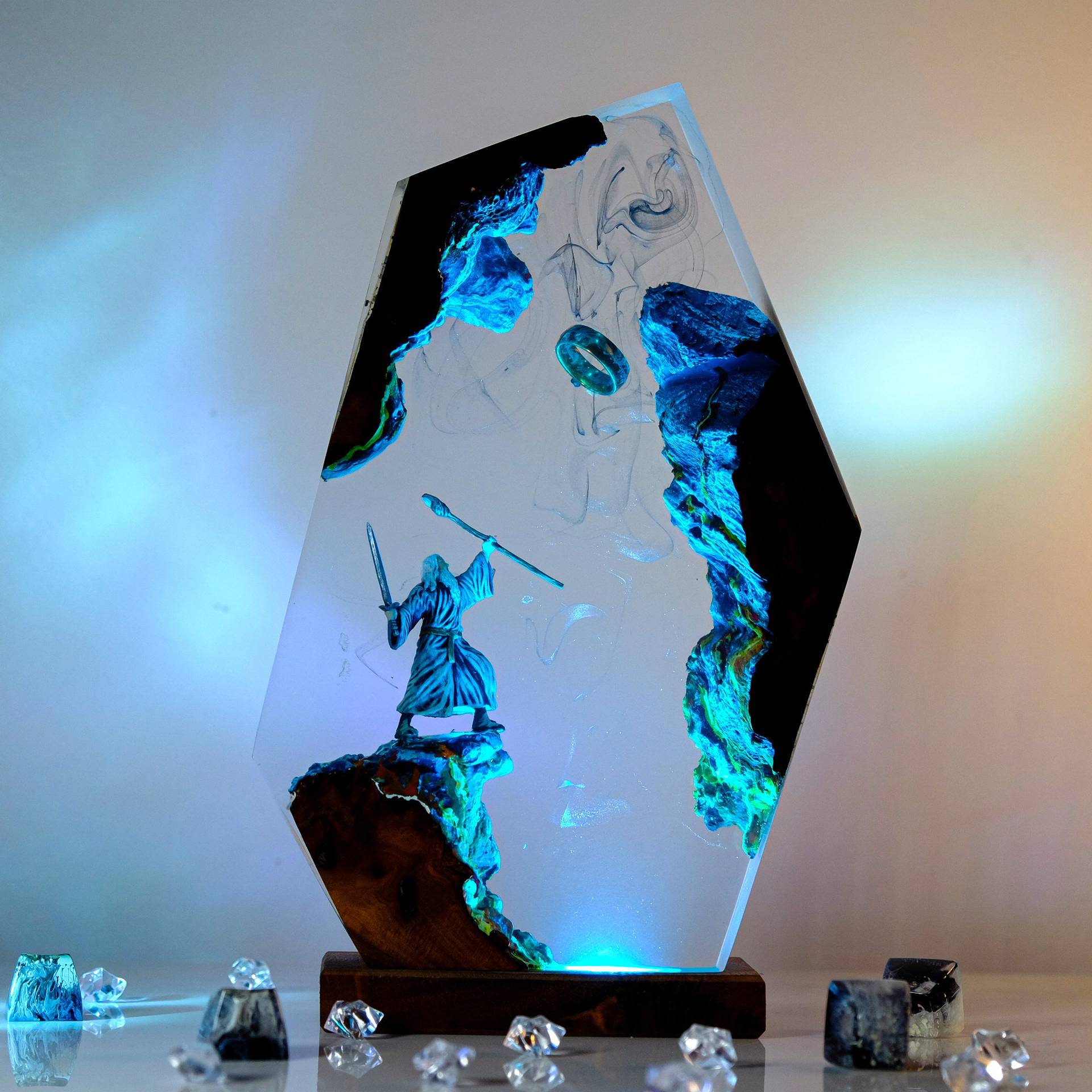 Luminária de Resina com Figura - Home Decor Ideas avaliação e preço