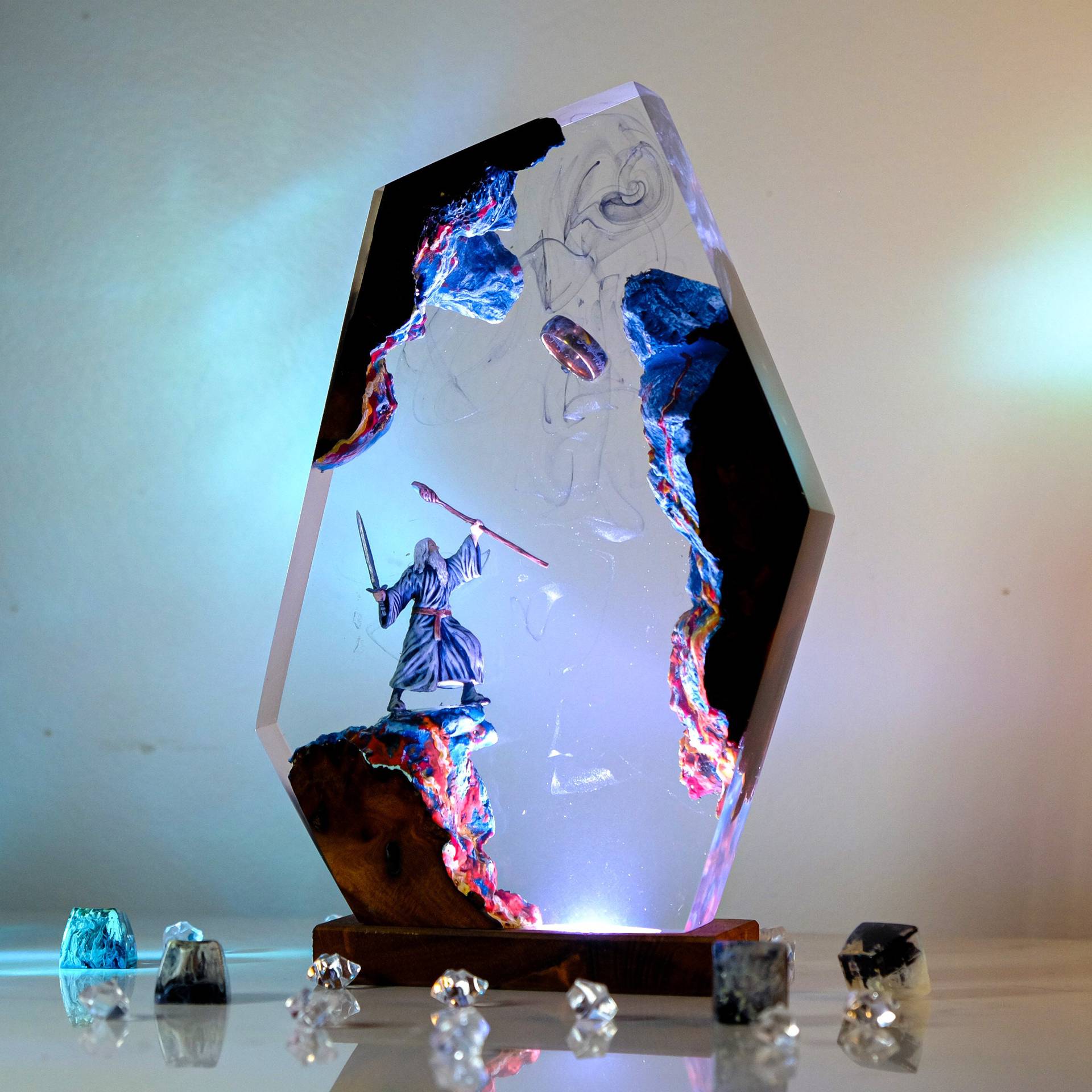 Luminária de Resina com Figura - Home Decor Ideas avaliação e preço