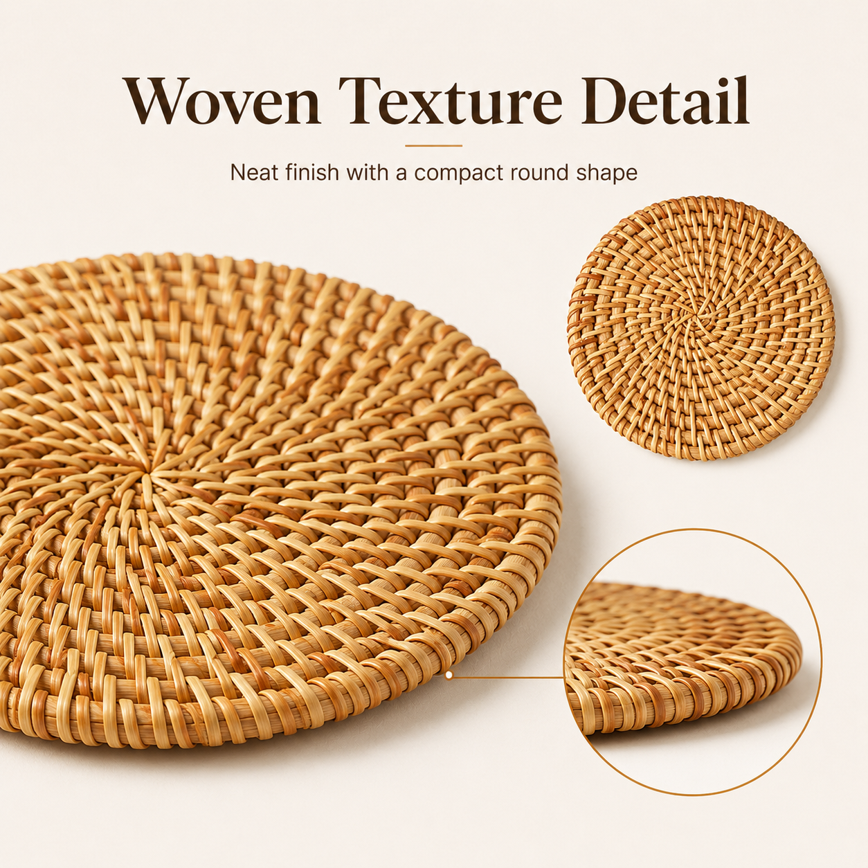 Conjunto de 2 Porta-Copos Redo - Home Decor Rattan avaliação e preço