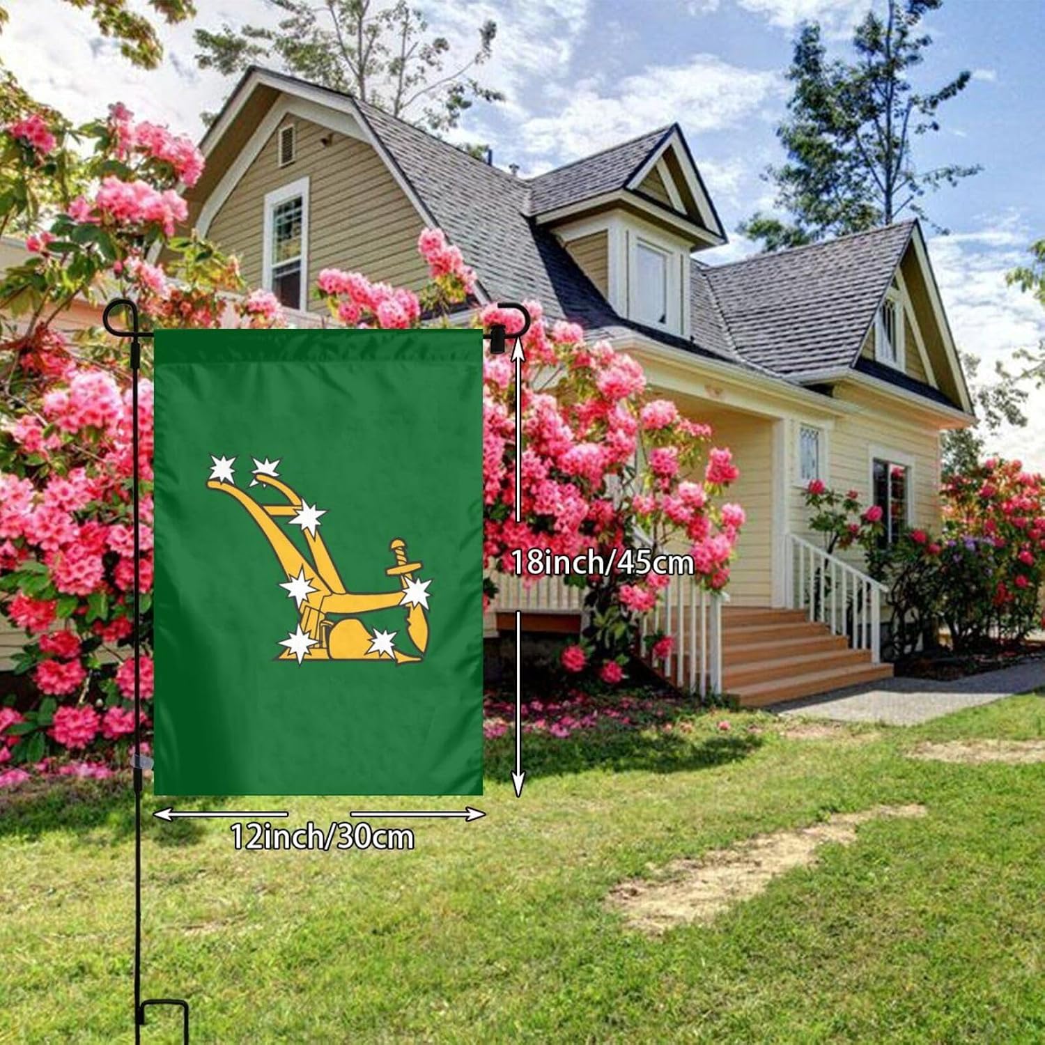 Bandeira de Jardim com Logo St - Home Decor Logo avaliação e preço