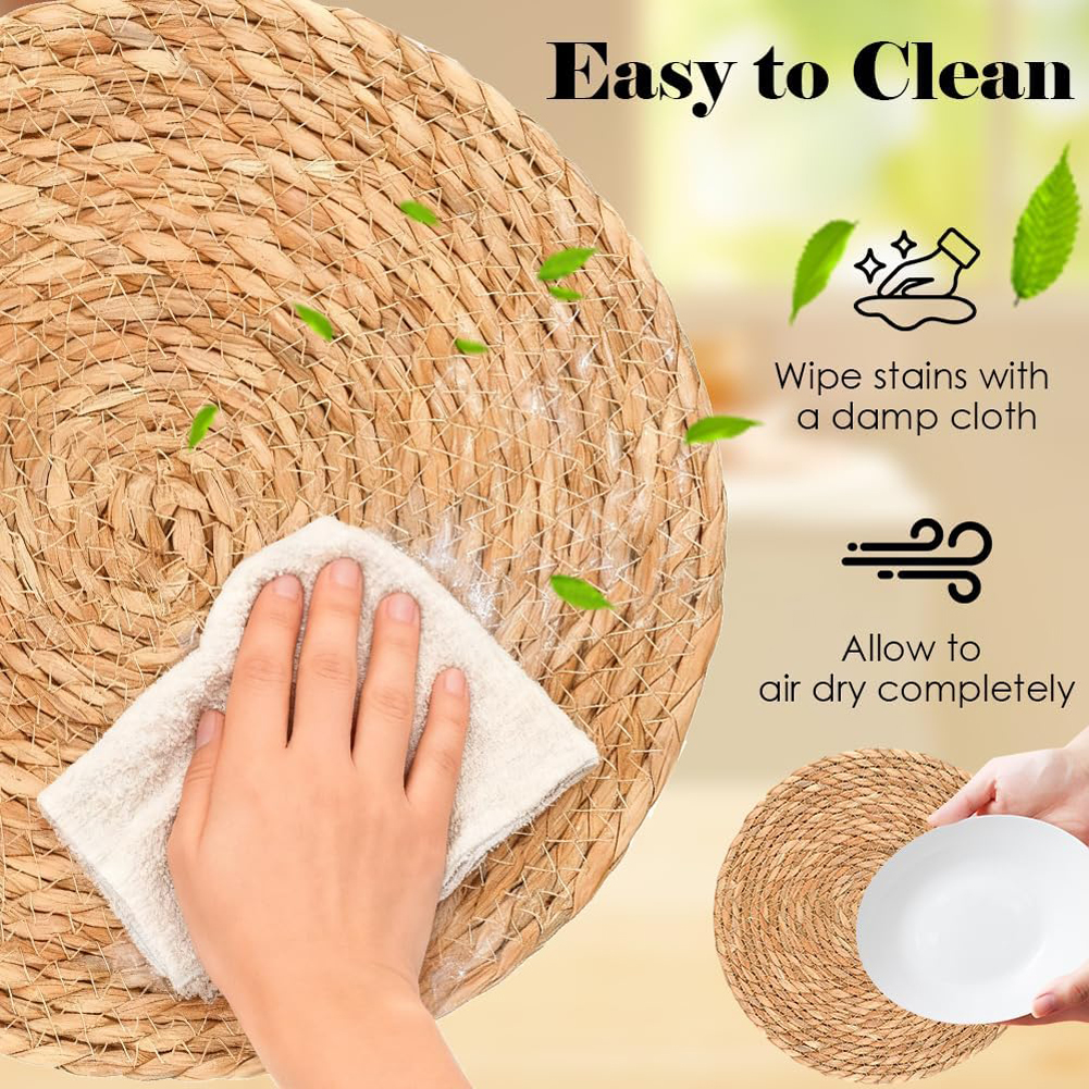 2/5 peças de tapetes de vime f - Home Decor Rattan avaliação e preço