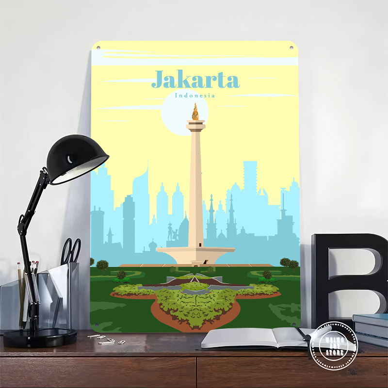 Pôster de Viagem a Jacarta, Ar - Home Decor Jakarta avaliação e preço