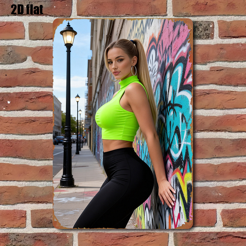 Placa de Metal Vintage 2D, Art - Home Decor Games Free avaliação e preço