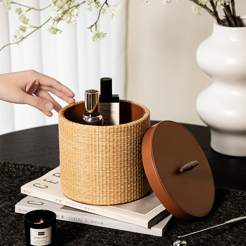 Caixa de armazenamento retrô d - Home Decor Rattan avaliação e preço