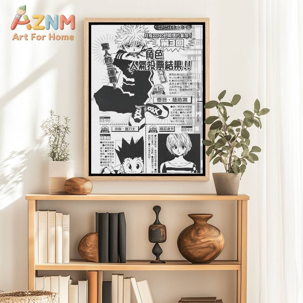 1 peça H-Hunter x Hunter Impre - X Home Decor avaliação e preço