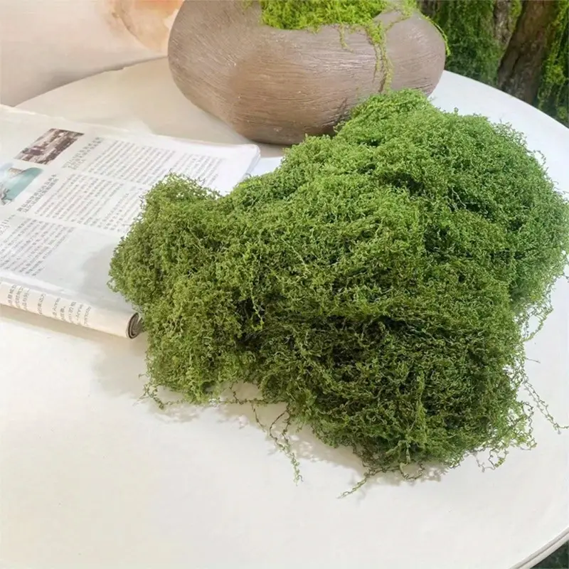 Verde falso musgo diy artesana - Home Decor Rattan avaliação e preço