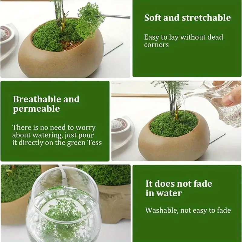 Verde falso musgo diy artesana - Home Decor Rattan avaliação e preço