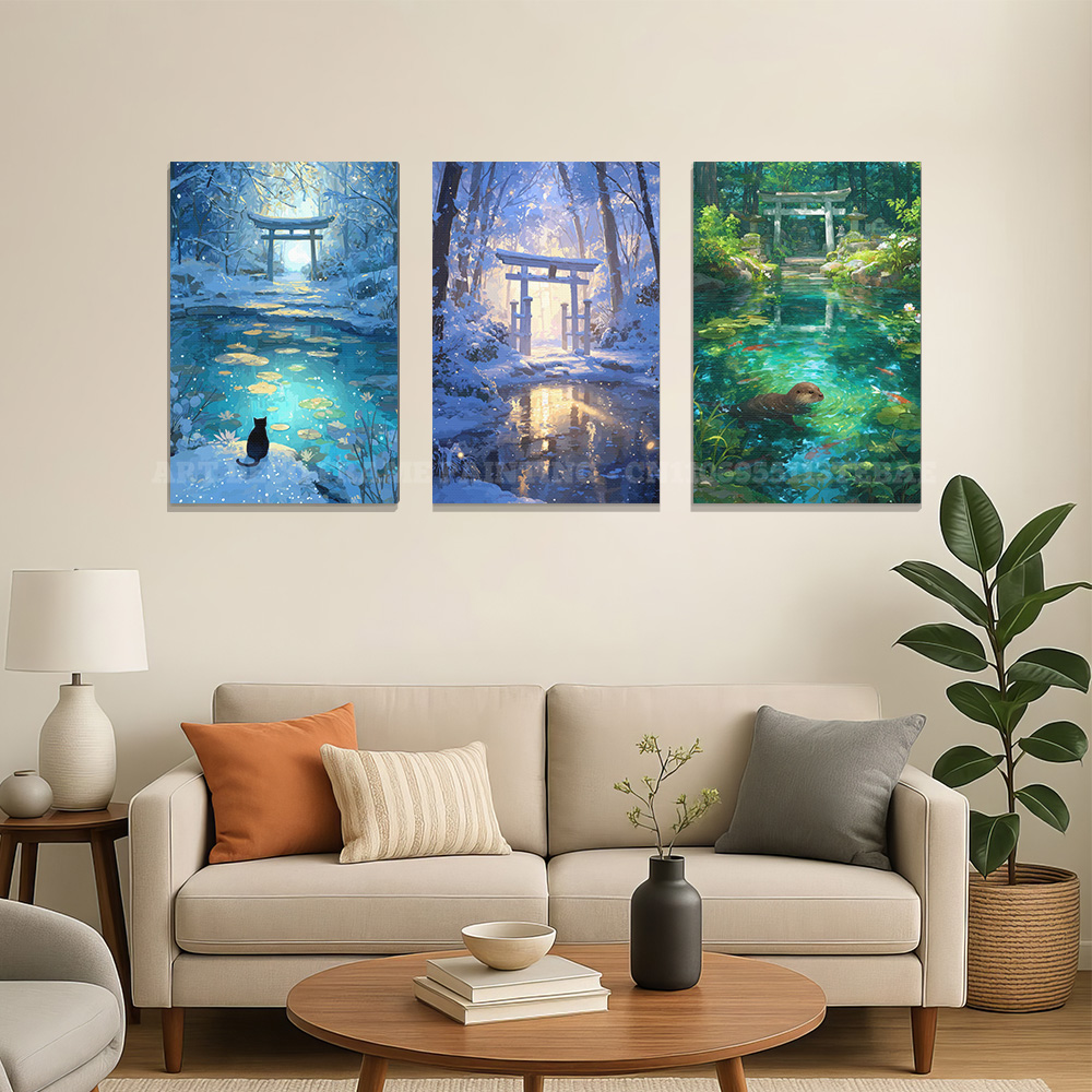 Pôster de Tela em Aquarela com - Home Decor Duck avaliação e preço