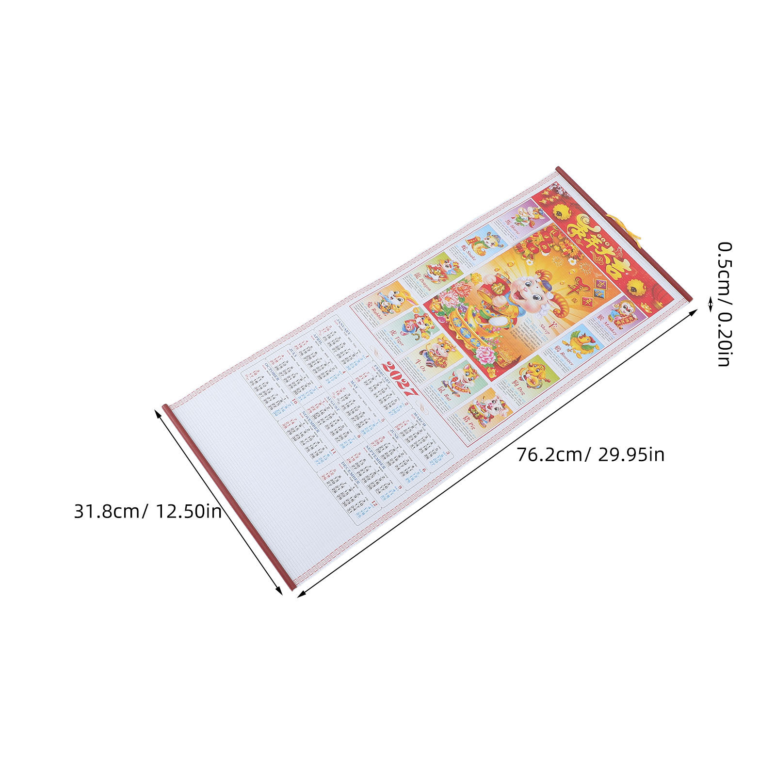 Calendário de Parede do Ano No - Home Decor Rattan avaliação e preço