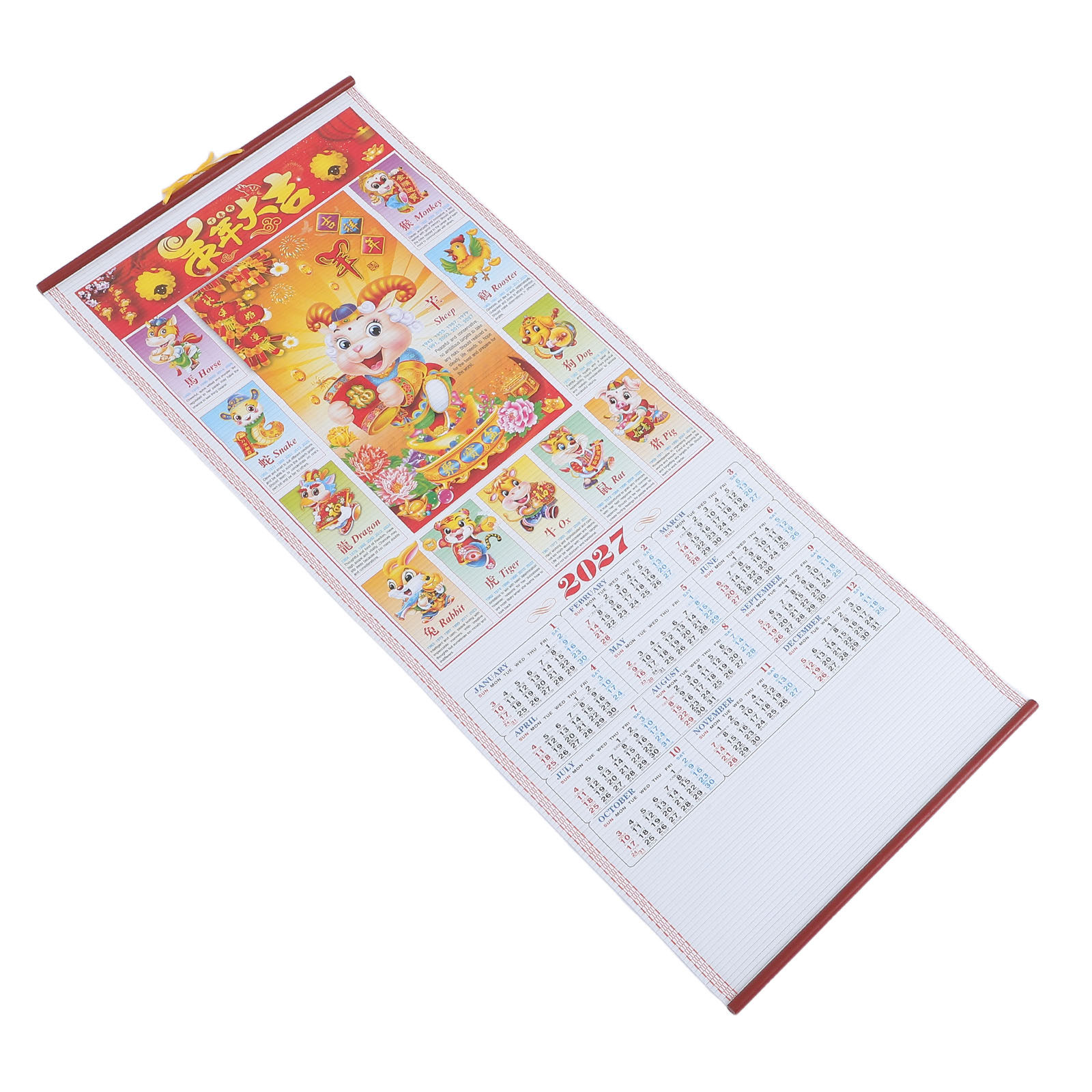 Calendário de Parede do Ano No - Home Decor Rattan avaliação e preço