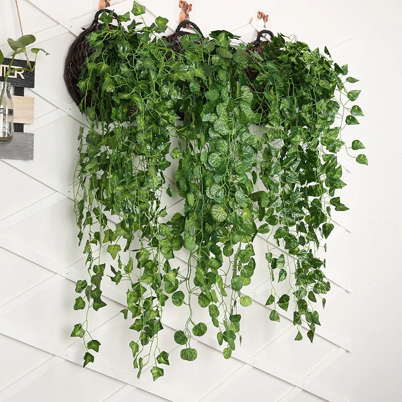 90cm artificial verde rabanete - Home Decor Rattan avaliação e preço