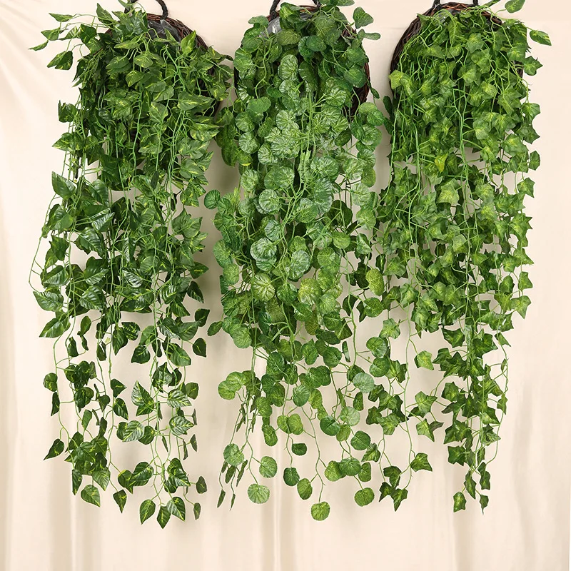 90cm artificial verde rabanete - Home Decor Rattan avaliação e preço
