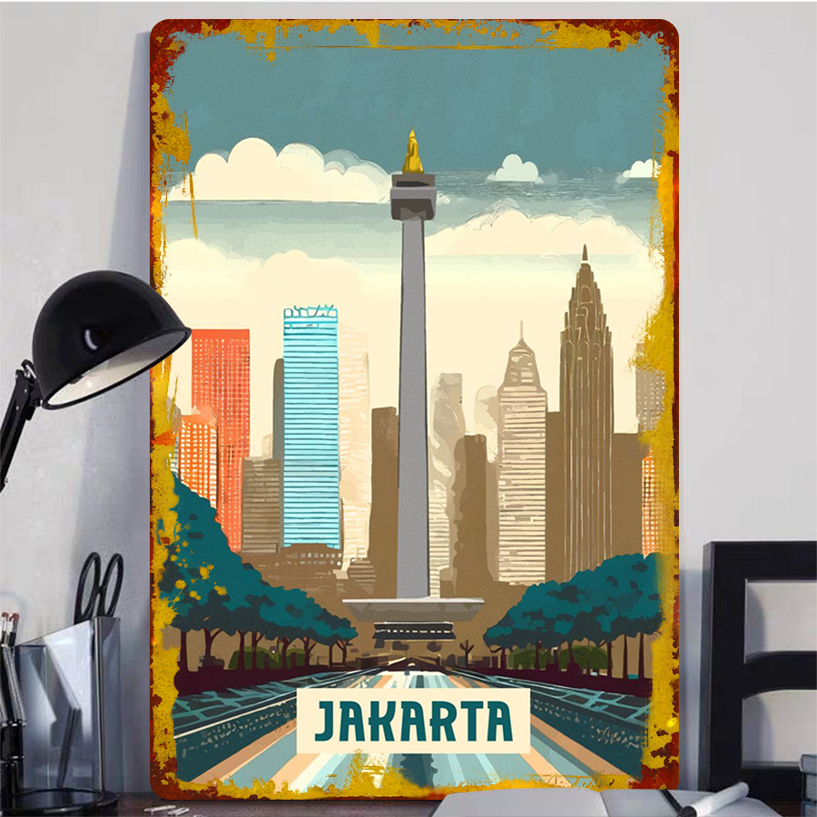 Jakarta Indonésia Landmark Sky - Home Decor Jakarta avaliação e preço
