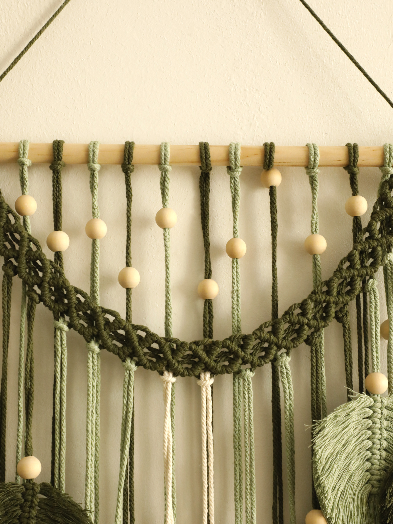 Macrame folha tapeçaria boho d - Home Decor Y2K avaliação e preço