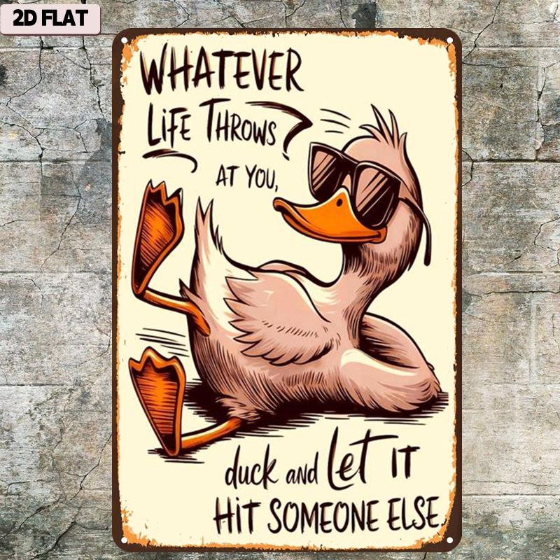 Placa de Metal Inspiracional 2 - Home Decor Duck avaliação e preço