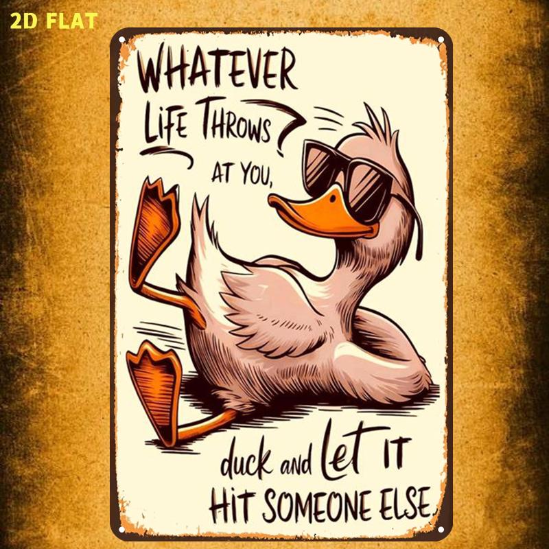 Placa de Metal Inspiracional 2 - Home Decor Duck avaliação e preço
