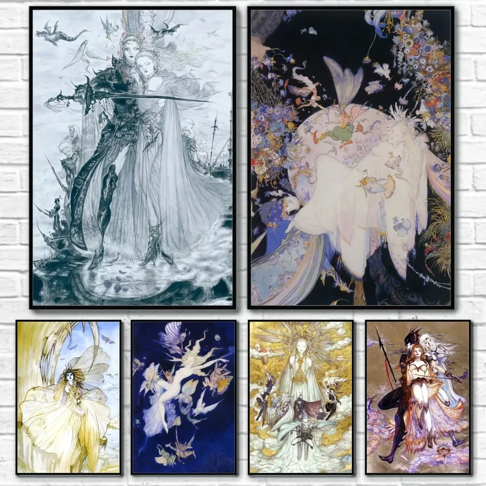 Yoshitaka Amano Final Fantasy  - Home Decor Games Free avaliação e preço