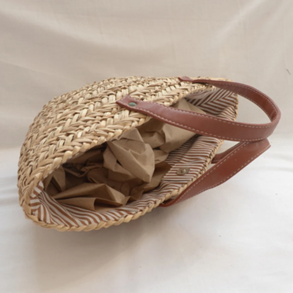 Boêmio palha rattan sacos para - Home Decor Rattan avaliação e preço
