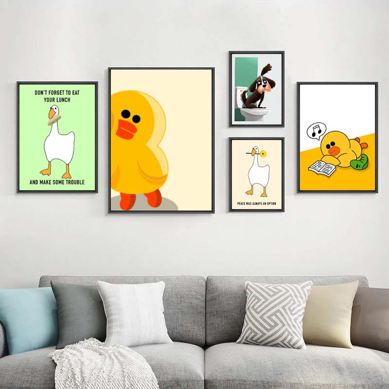 1 unidade de Pôsteres e Impres - Home Decor Duck avaliação e preço